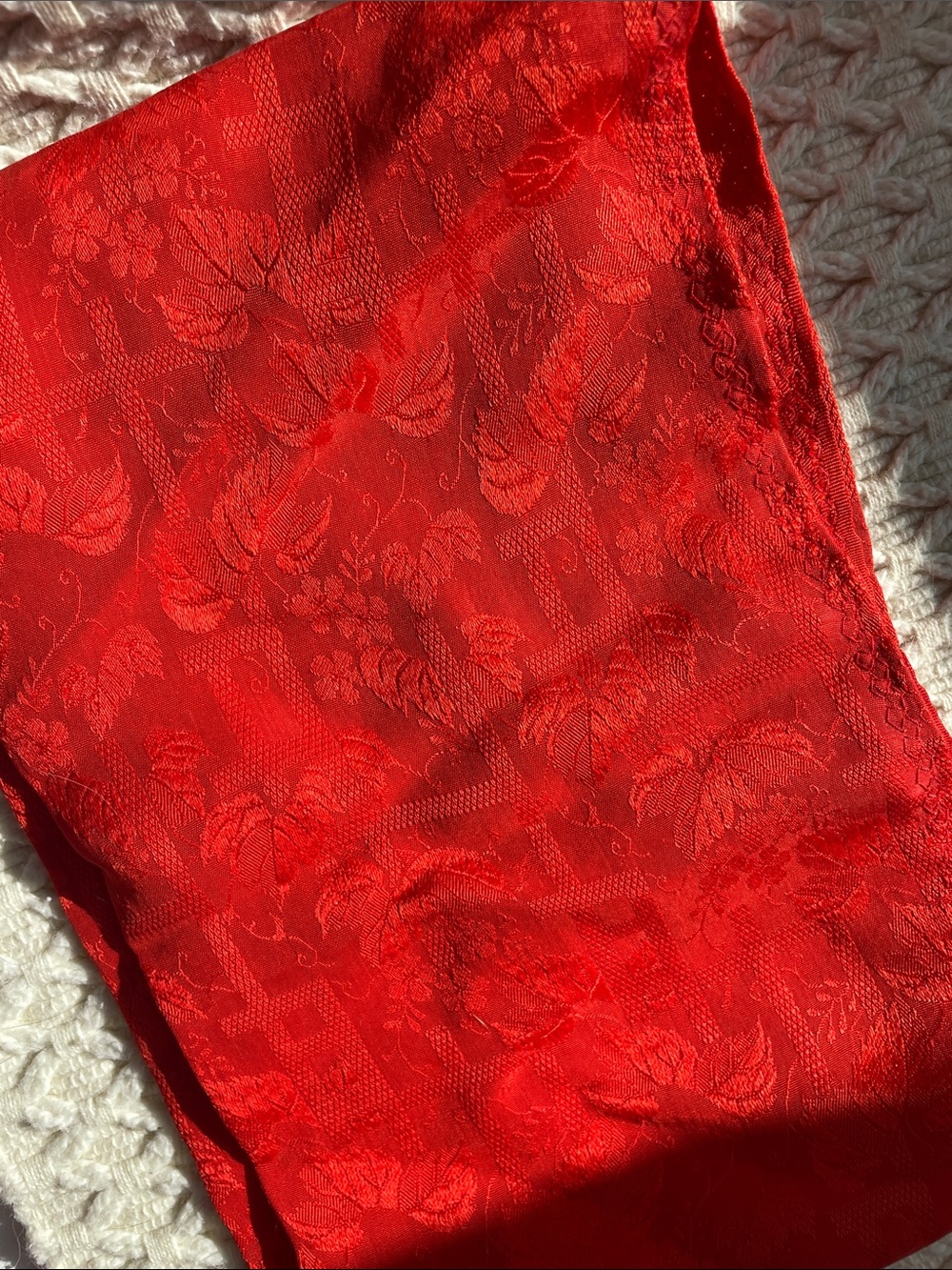 VTG SILK JACQUARD SCARF
